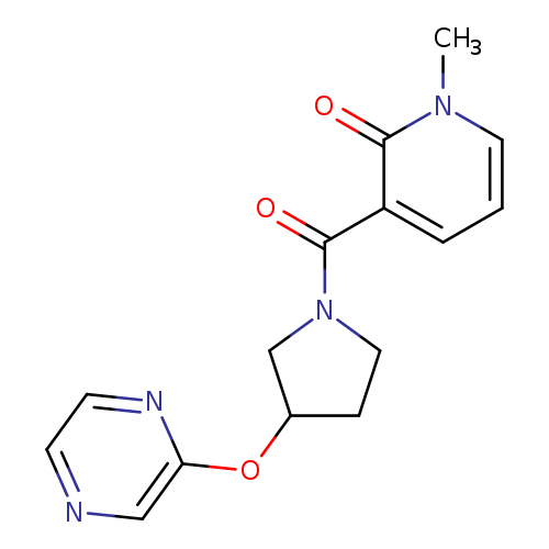 1-methyl-3-[3-(pyrazin-2-yloxy)pyrrolidine-1-carbonyl]-1,2-dihydropyridin-2-one