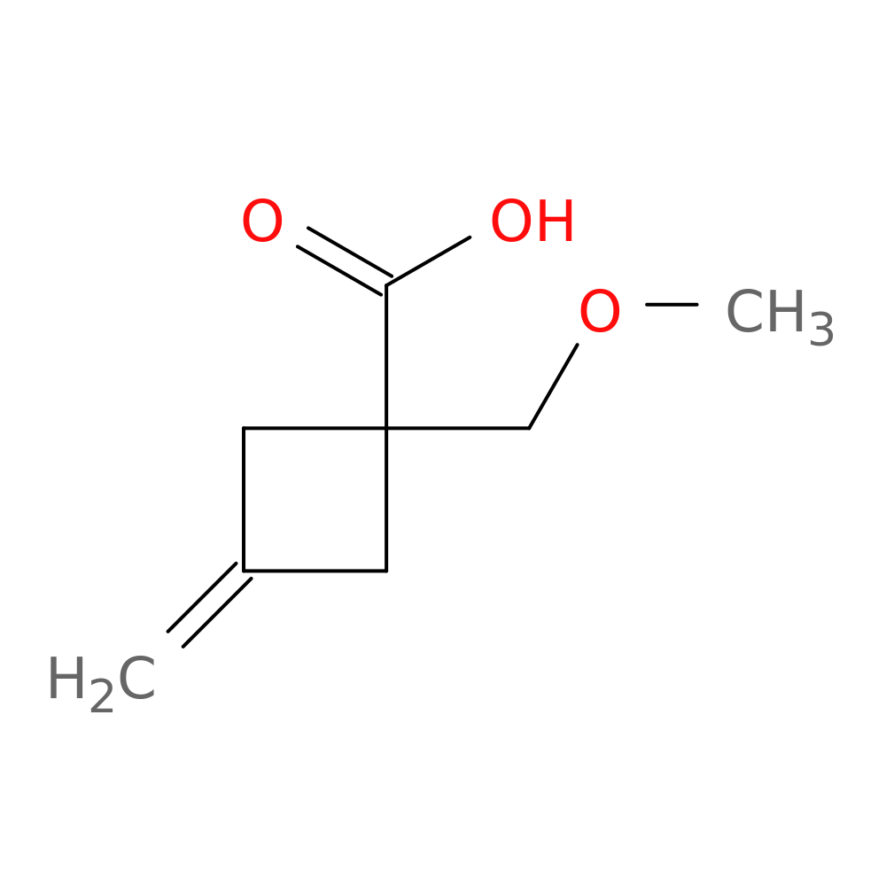 1-(methoxymethyl)-3-methylidenecyclobutane-1-carboxylic acid