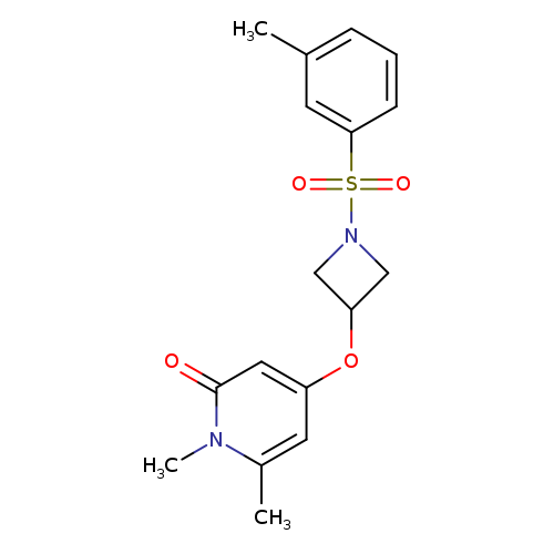 1,6-dimethyl-4-{[1-(3-methylbenzenesulfonyl)azetidin-3-yl]oxy}-1,2-dihydropyridin-2-one