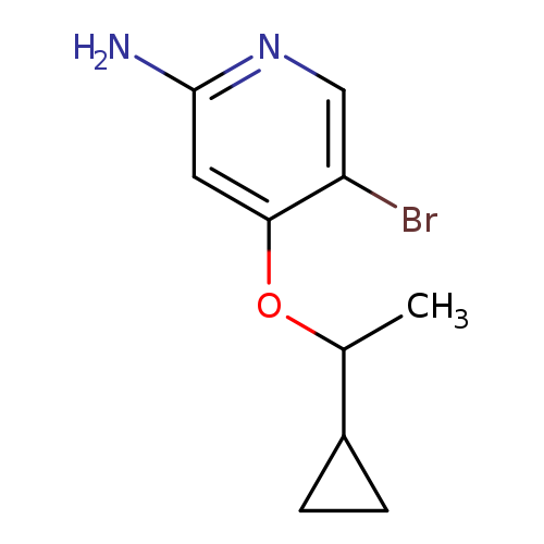 5-bromo-4-(1-cyclopropylethoxy)pyridin-2-amine