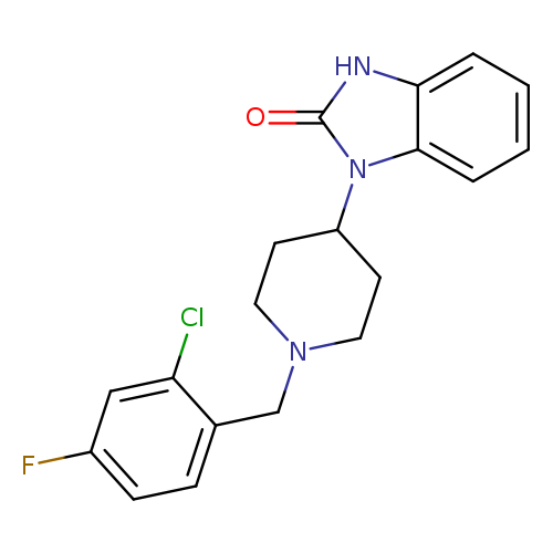 1-{1-[(2-chloro-4-fluorophenyl)methyl]piperidin-4-yl}-2,3-dihydro-1H-1,3-benzodiazol-2-one