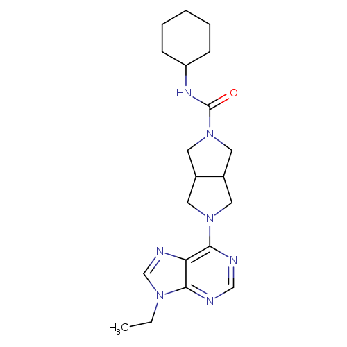 N-cyclohexyl-5-(9-ethyl-9H-purin-6-yl)-octahydropyrrolo[3,4-c]pyrrole-2-carboxamide