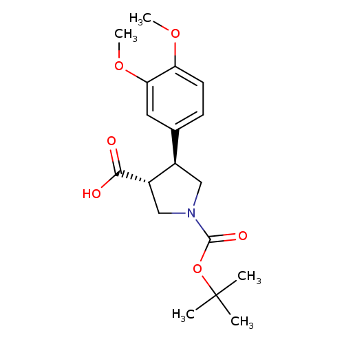 Boc-(+/-)-trans-4-(3,4-dimethoxy-phenyl)-pyrrolidine-3-carboxylic acid