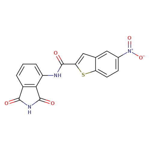 N-(1,3-dioxo-2,3-dihydro-1H-isoindol-4-yl)-5-nitro-1-benzothiophene-2-carboxamide