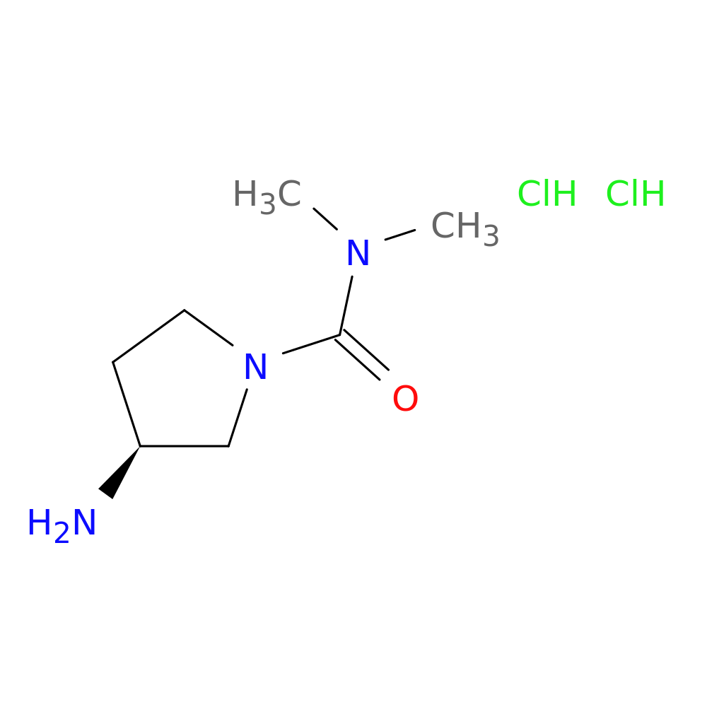 (3S)-3-amino-N,N-dimethylpyrrolidine-1-carboxamide dihydrochloride