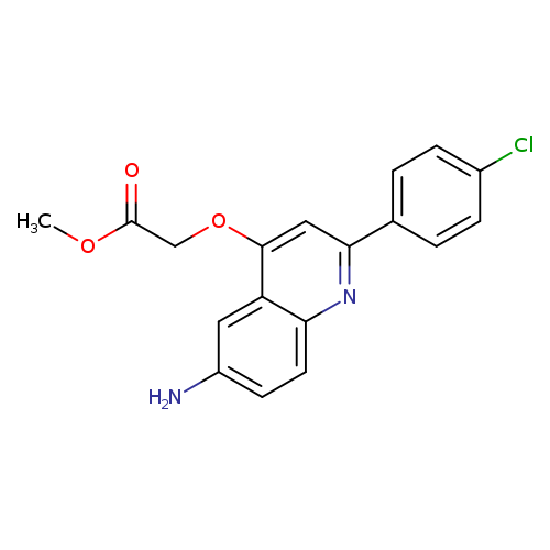 methyl 2-{[6-amino-2-(4-chlorophenyl)quinolin-4-yl]oxy}acetate