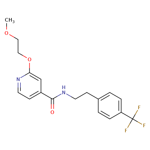 2-(2-methoxyethoxy)-N-{2-[4-(trifluoromethyl)phenyl]ethyl}pyridine-4-carboxamide