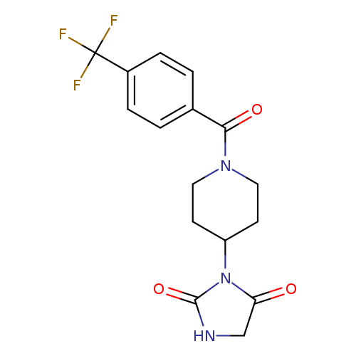 3-{1-[4-(trifluoromethyl)benzoyl]piperidin-4-yl}imidazolidine-2,4-dione