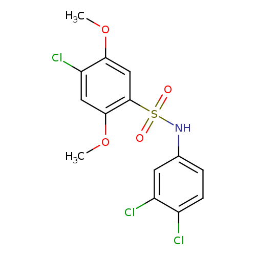 4-chloro-N-(3,4-dichlorophenyl)-2,5-dimethoxybenzene-1-sulfonamide