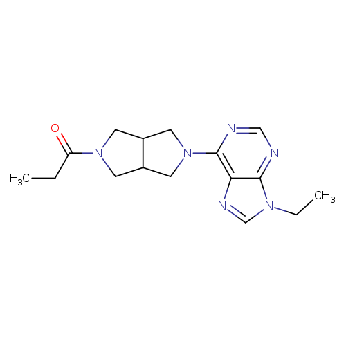 1-[5-(9-ethyl-9H-purin-6-yl)-octahydropyrrolo[3,4-c]pyrrol-2-yl]propan-1-one
