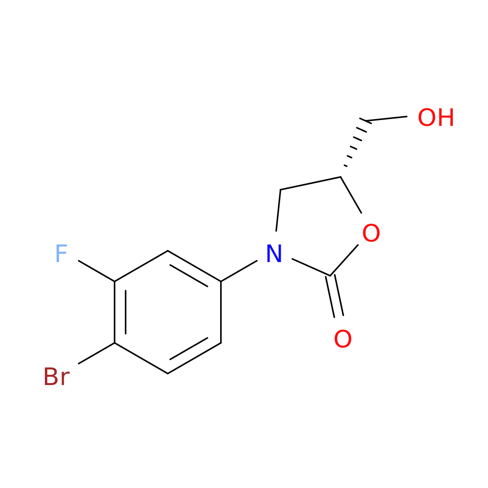 (R)-3-(4-Bromo-3-fluorophenyl)-5-(hydroxymethyl)oxazolidin-2-one