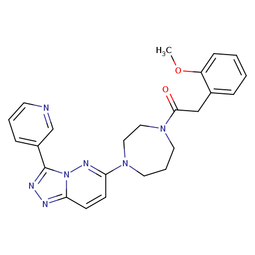 2-(2-methoxyphenyl)-1-{4-[3-(pyridin-3-yl)-[1,2,4]triazolo[4,3-b]pyridazin-6-yl]-1,4-diazepan-1-yl}ethan-1-one