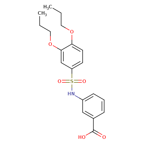 3-(3,4-dipropoxybenzenesulfonamido)benzoic acid