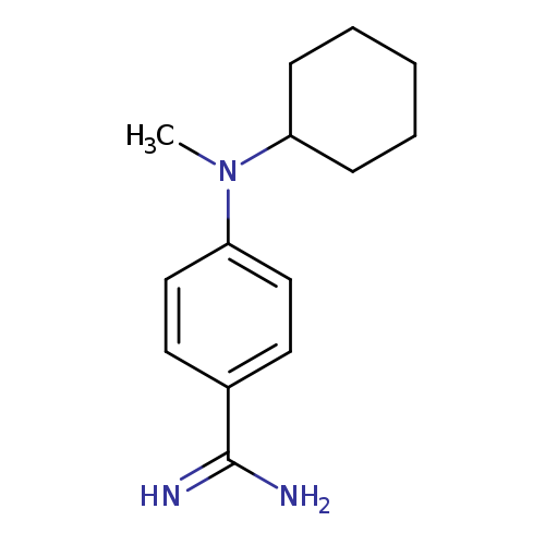 4-[cyclohexyl(methyl)amino]benzene-1-carboximidamide