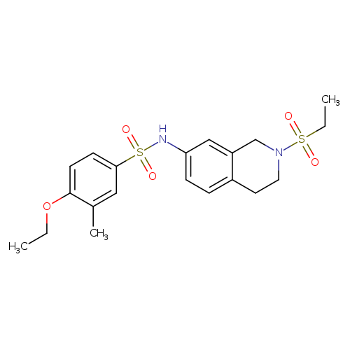 N-[2-(ethanesulfonyl)-1,2,3,4-tetrahydroisoquinolin-7-yl]-4-ethoxy-3-methylbenzene-1-sulfonamide