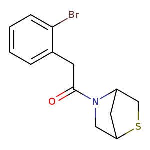 2-(2-bromophenyl)-1-{2-thia-5-azabicyclo[2.2.1]heptan-5-yl}ethan-1-one