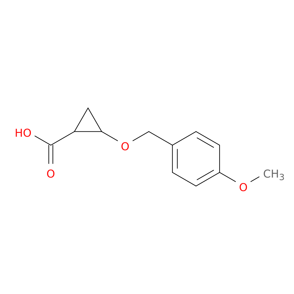 2-[(4-methoxyphenyl)methoxy]cyclopropane-1-carboxylic acid