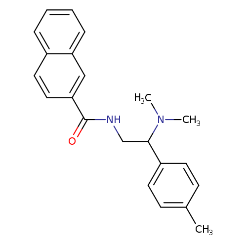 N-[2-(dimethylamino)-2-(4-methylphenyl)ethyl]naphthalene-2-carboxamide