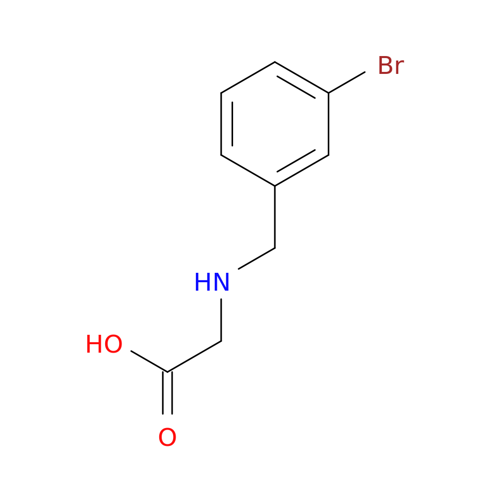 2-((3-Bromobenzyl)amino)acetic acid