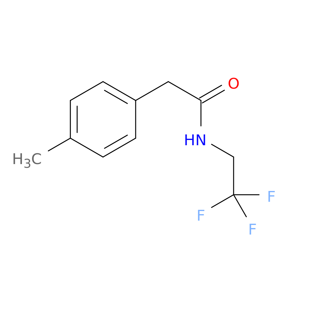 "2-(4-methylphenyl)-N-(2,2,2-trifluoroethyl)acetamide"