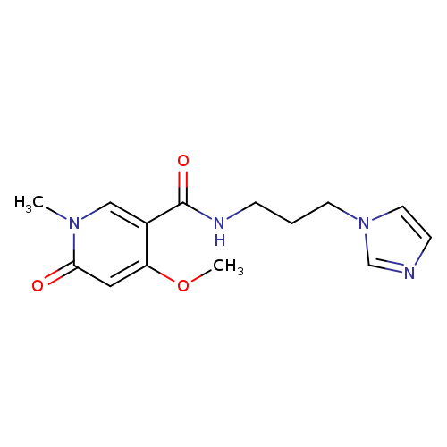 N-[3-(1H-imidazol-1-yl)propyl]-4-methoxy-1-methyl-6-oxo-1,6-dihydropyridine-3-carboxamide