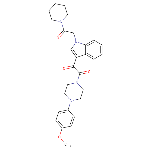 1-[4-(4-methoxyphenyl)piperazin-1-yl]-2-{1-[2-oxo-2-(piperidin-1-yl)ethyl]-1H-indol-3-yl}ethane-1,2-dione