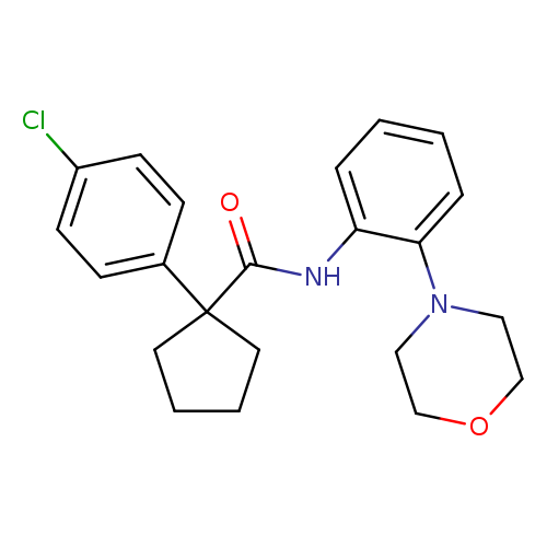 1-(4-chlorophenyl)-N-[2-(4-morpholinyl)phenyl]cyclopentanecarboxamide