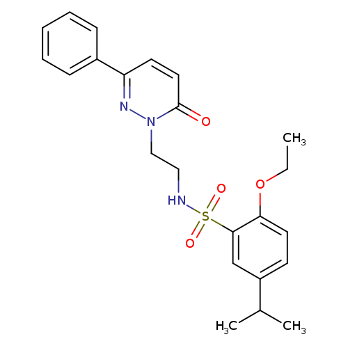 2-ethoxy-N-[2-(6-oxo-3-phenyl-1,6-dihydropyridazin-1-yl)ethyl]-5-(propan-2-yl)benzene-1-sulfonamide