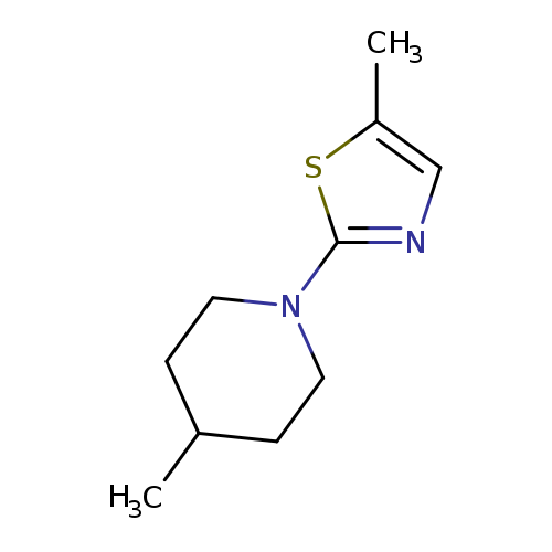 4-methyl-1-(5-methyl-1,3-thiazol-2-yl)piperidine