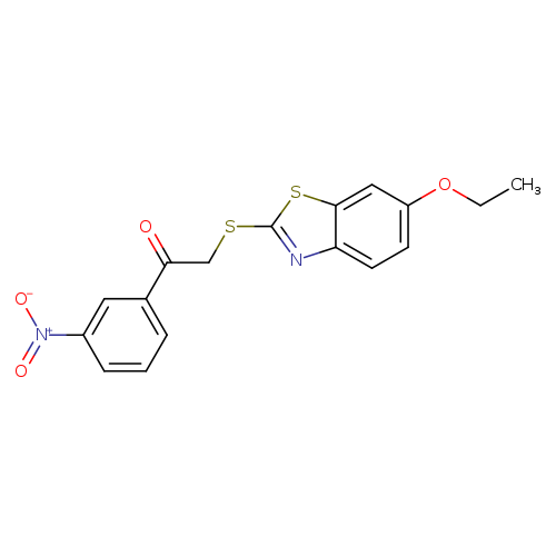 2-[(6-ethoxy-1,3-benzothiazol-2-yl)sulfanyl]-1-(3-nitrophenyl)ethan-1-one