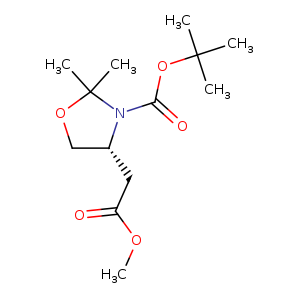 tert-butyl (4R)-4-(2-methoxy-2-oxo-ethyl)-2,2-dimethyl-oxazolidine-3-carboxylate