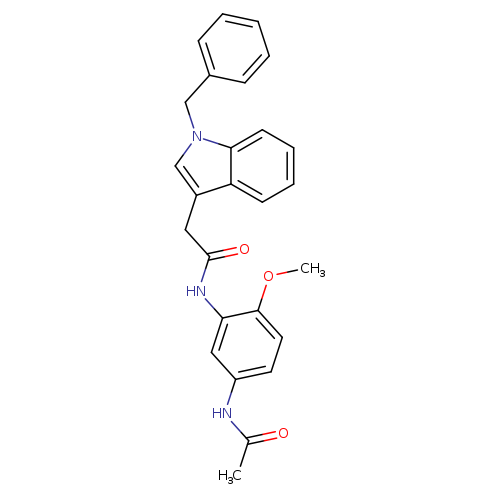 2-(1-benzyl-1H-indol-3-yl)-N-(5-acetamido-2-methoxyphenyl)acetamide