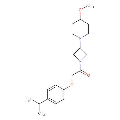 1-[3-(4-methoxypiperidin-1-yl)azetidin-1-yl]-2-[4-(propan-2-yl)phenoxy]ethan-1-one