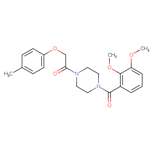 1-(2,3-dimethoxybenzoyl)-4-[(4-methylphenoxy)acetyl]piperazine