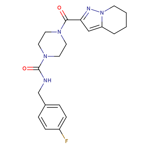 N-[(4-fluorophenyl)methyl]-4-{4H,5H,6H,7H-pyrazolo[1,5-a]pyridine-2-carbonyl}piperazine-1-carboxamide