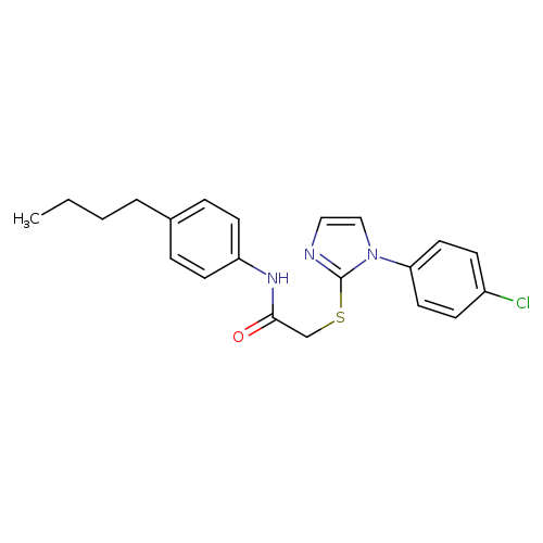 N-(4-butylphenyl)-2-{[1-(4-chlorophenyl)-1H-imidazol-2-yl]sulfanyl}acetamide
