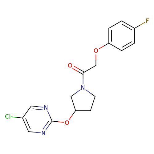 1-{3-[(5-chloropyrimidin-2-yl)oxy]pyrrolidin-1-yl}-2-(4-fluorophenoxy)ethan-1-one