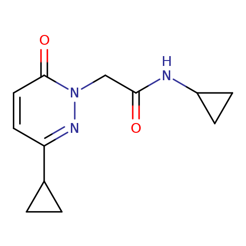 N-cyclopropyl-2-(3-cyclopropyl-6-oxo-1,6-dihydropyridazin-1-yl)acetamide