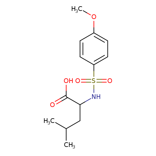2-{[(4-METHOXYPHENYL)SULFONYL]AMINO}-4-METHYLPENTANOIC ACID
