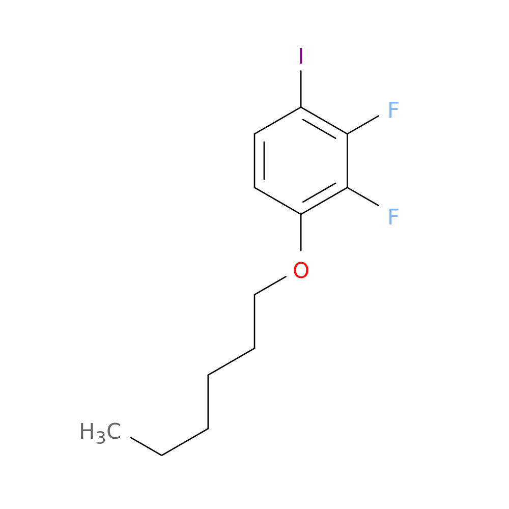 Benzene, 2,3-difluoro-1-(hexyloxy)-4-iodo-
