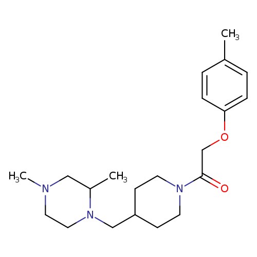 1-{4-[(2,4-dimethylpiperazin-1-yl)methyl]piperidin-1-yl}-2-(4-methylphenoxy)ethan-1-one