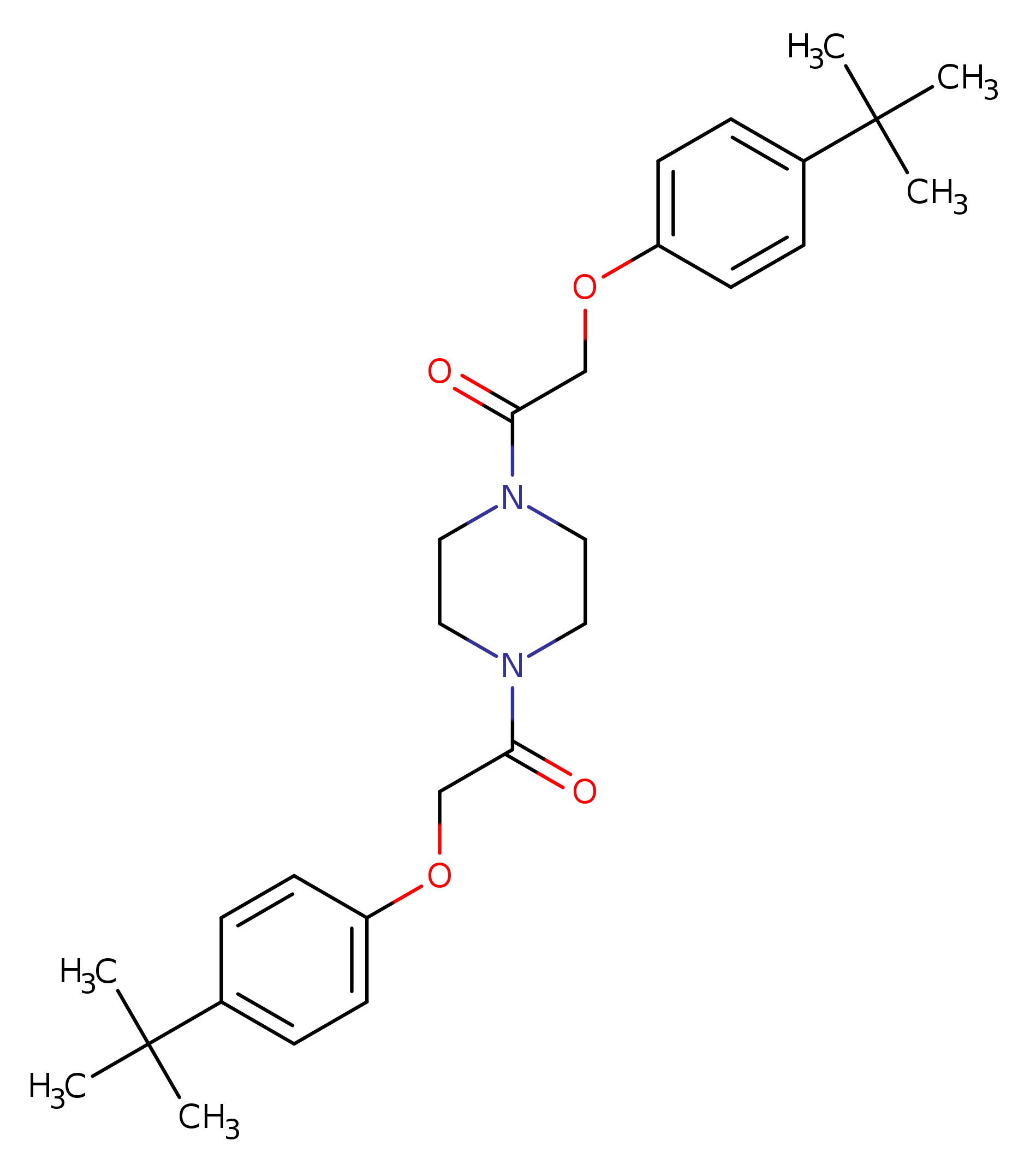 1,4-bis[(4-tert-butylphenoxy)acetyl]piperazine