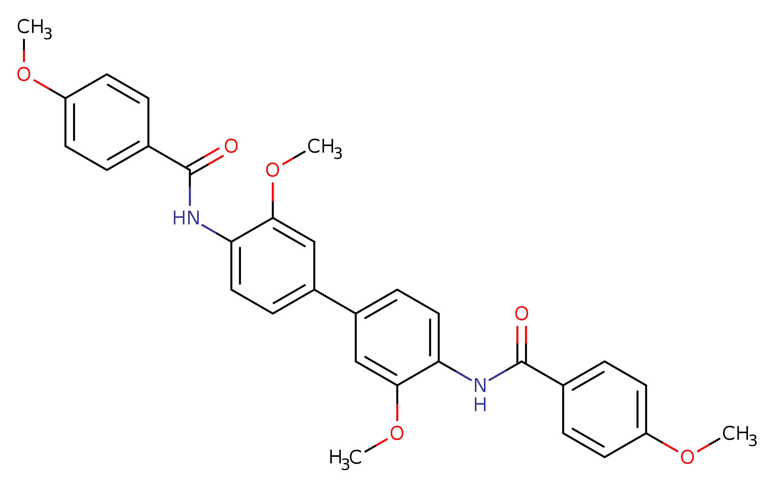 N-[3,3'-dimethoxy-4'-(4-methoxybenzamido)-[1,1'-biphenyl]-4-yl]-4-methoxybenzamide