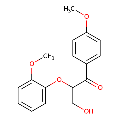 1-Propanone, 3-hydroxy-2-(2-methoxyphenoxy)-1-(4-methoxyphenyl)-