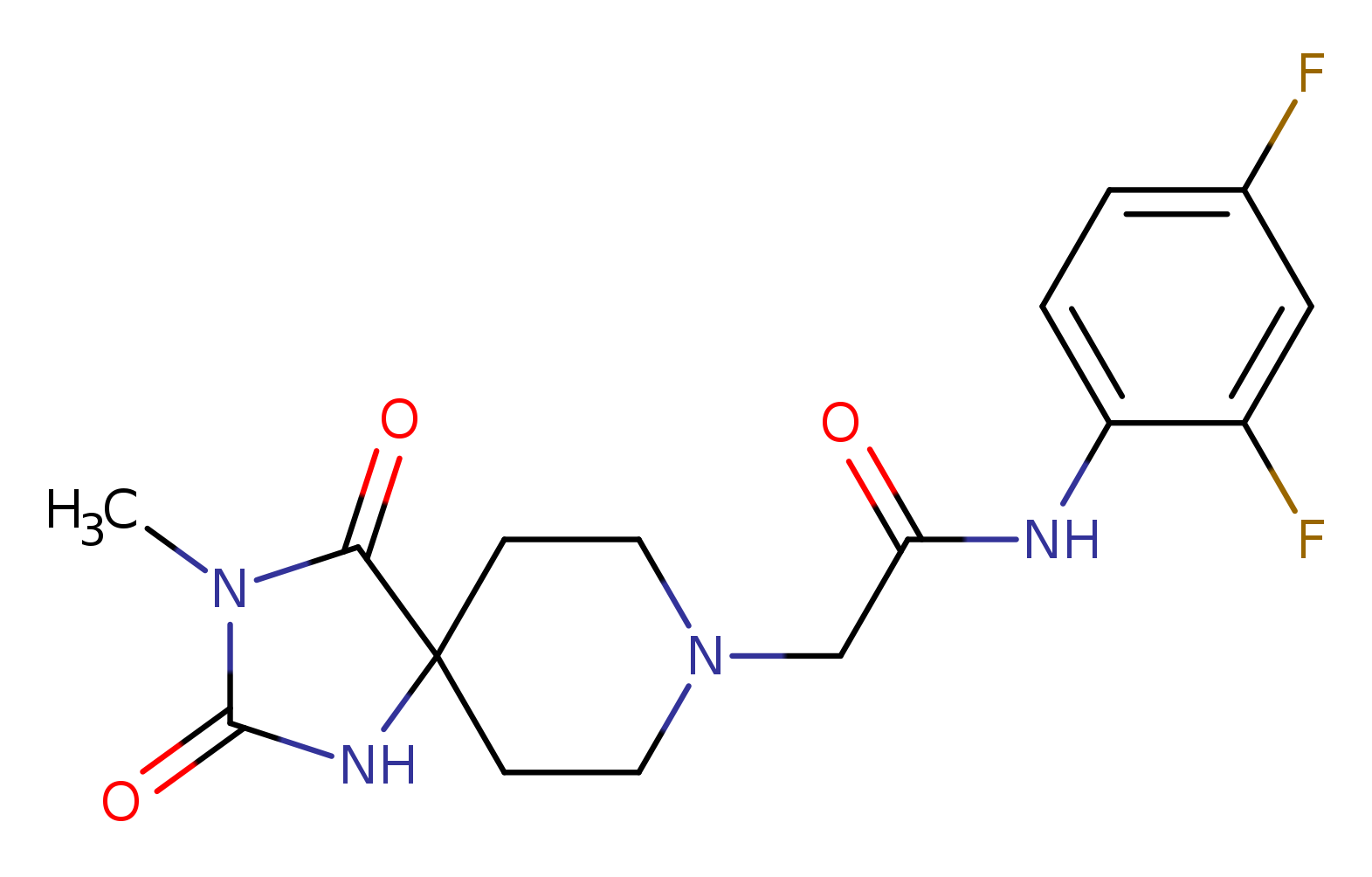 N-(2,4-difluorophenyl)-2-{3-methyl-2,4-dioxo-1,3,8-triazaspiro[4.5]decan-8-yl}acetamide