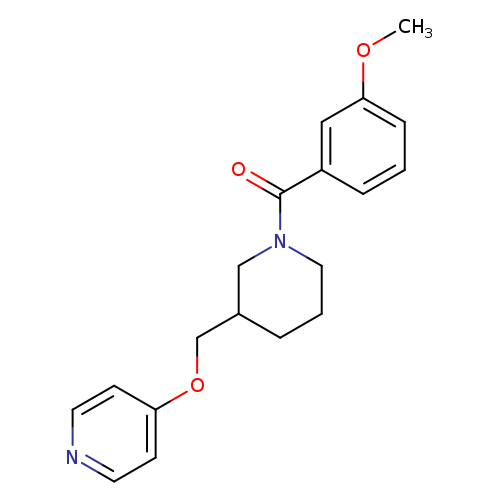 4-{[1-(3-methoxybenzoyl)piperidin-3-yl]methoxy}pyridine