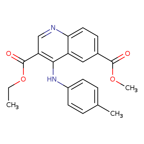 3-ethyl 6-methyl 4-[(4-methylphenyl)amino]quinoline-3,6-dicarboxylate