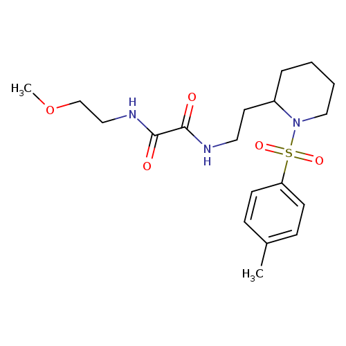 N-(2-methoxyethyl)-N'-{2-[1-(4-methylbenzenesulfonyl)piperidin-2-yl]ethyl}ethanediamide