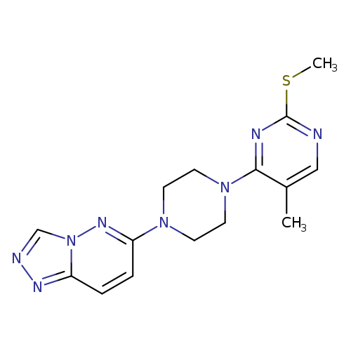 5-methyl-2-(methylsulfanyl)-4-(4-{[1,2,4]triazolo[4,3-b]pyridazin-6-yl}piperazin-1-yl)pyrimidine
