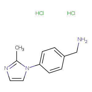 [4-(2-methyl-1H-imidazol-1-yl)phenyl]methanamine dihydrochloride